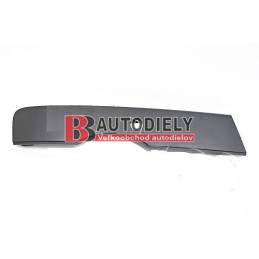 AUDI Q3 6/2011- Lišta krytu nárazníka, Pravá /s otvormi pre parkovacie senzory/