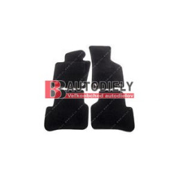 Textilné rohože čierne SADA 4ks - pre oválne príchytky